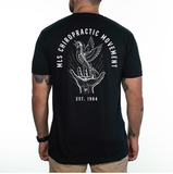 Chiropractic Movement | Black Polyblend T-Shirt