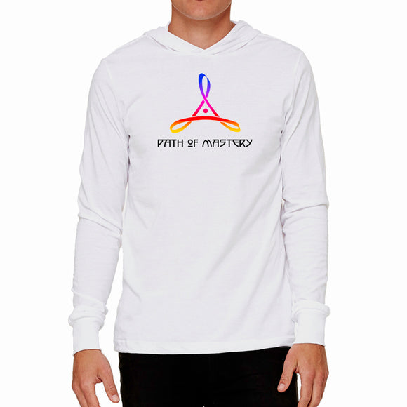 Path of Mastery | White Hooded Long Sleeve