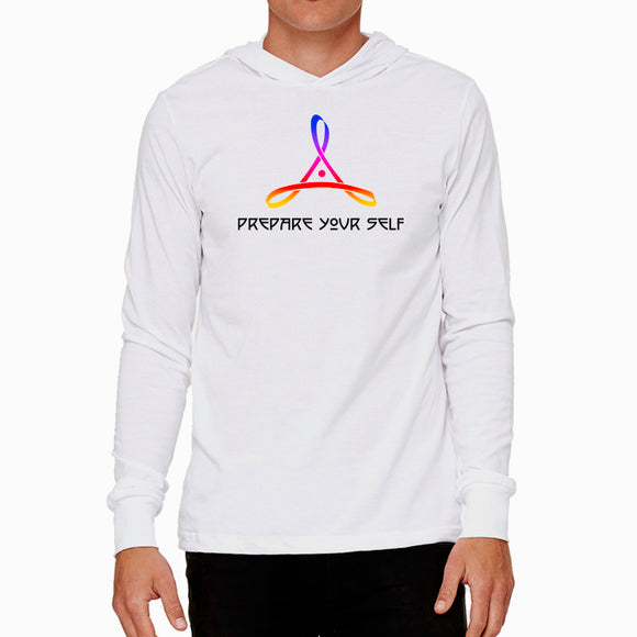 Prepare Your Self | White Hooded Long Sleeve